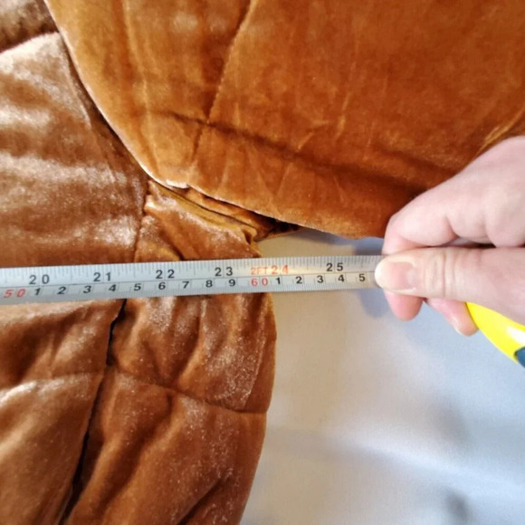 Celebrity Pink Crop Velvet Puffer Coat Jacket Carmel Black Womens Junior XL - Picture 11 of 13